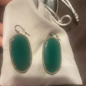 Kendra Scott Danielle earrings with silver frame